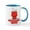 White/Blue Inside, variant on CafePress - Snoopy Black And White - 11 oz Ceramic Mug - Novelty Coffee Tea Cup