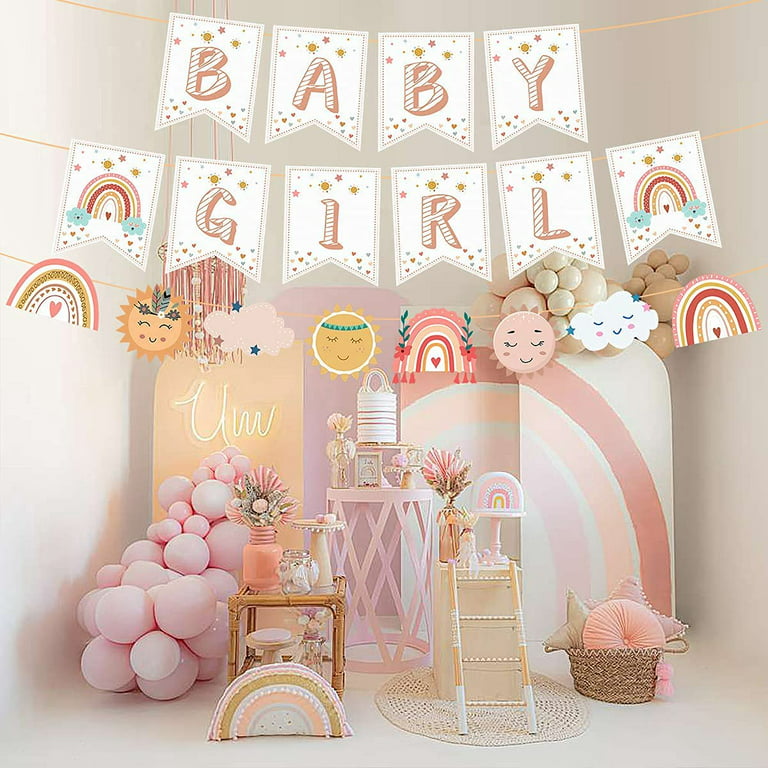 DIY Rainbow party decor boo-s-1st-birthday