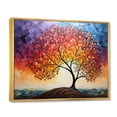 thumbnail image 2 of Designart "modern Tree Arc Of Colors II" Landscape Trees Floater Framed Canvas Print, 2 of 7