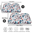 thumbnail image 3 of Honeii Fourth Of July Party Print Car Sunshade for Windshield,Car Cover Sunshade Protector,Foldable Front Window Sun Visor,Fits Cars, SUVs, Trucks, 3 of 6