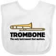 thumbnail image 3 of Inktastic Trombone Music Joke Band Boys or Girls Baby Bib, 3 of 4