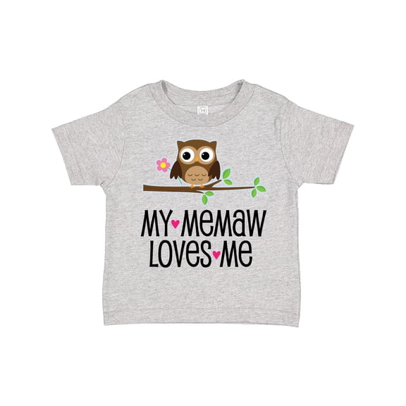 Inktastic My Memaw Loves Me Girl Owl Girls Toddler T-Shirt
