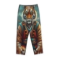 thumbnail image 4 of Daiia Pond Meditating Tiger Women's Sleep Pant with Pockets and Drawstring,Pajama Pants-Medium, 4 of 9