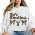 thumbnail image 5 of He is Hunting Bow Deer Camoflauge Bottomland Design Sweatshirt, Camo He's Hunting Bow Deer Sweater, Camo Hunting, Hunting Season Gift, 5 of 7
