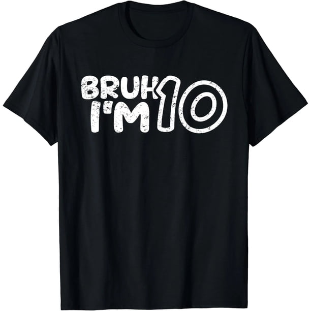 Playera para Mujer "Tengo 10 Años, Es Mi Cumple 10" - Diseño Divertido, Talla Mujer, Negra