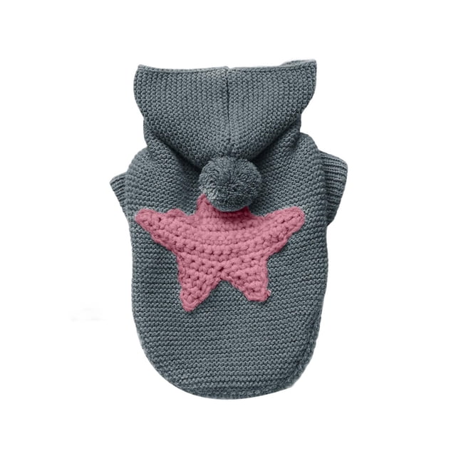 Warm Knitted Winter Coat for Small Cats and Puppies French Pet Apparel