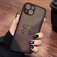 thumbnail image 3 of Funda de teléfono negra de principito, cubierta trasera transparente mate para iPhone 15, 14, 13, 12, 11, Mini Pro Max, X, XR, XSMax, 7, 8 Plus, 3 of 5