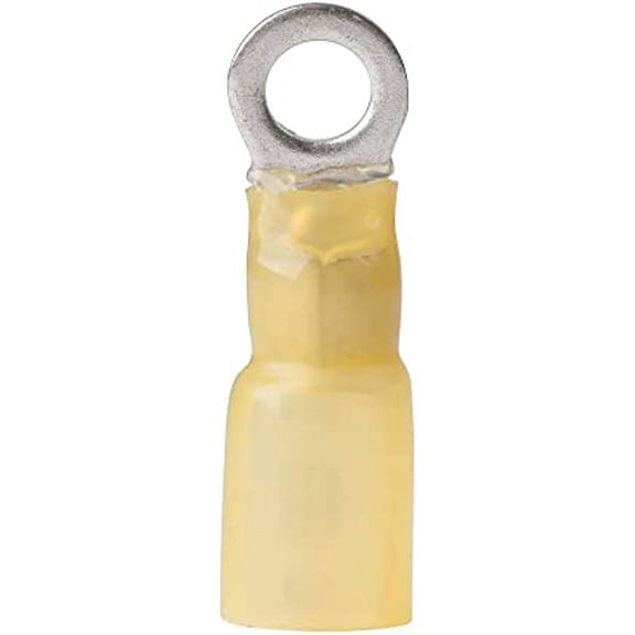 Ancor 312399 Marine Grade Electrical Nylon Insulated Adhesive Lined Heat Shrink Ring Terminals (12 to 10-Gauge, Size 10 Screw, 100-Pack)