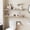 Greige, variant on Floating Shelves for Wall, Wall Mounted Shelf Set of 2, 15.7" Hanging Shelf with Invisible Brackets, for Wall in Bathroom, Bedroom, Toilet, Kitchen, Living Room, Office, Rustic Brown BF40BJ01
