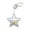 Silver, variant on Stylish 3D Star PU Leather Bag Charm Pendant for Travel Luggage Daily Commute Enhancement