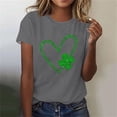 thumbnail image 2 of Mujeres Manga Corta de Verano Tops Impreso Sudadera Casual, Cuello Redondo Blusa Ligera para la Primavera Y el Verano, 2 of 4