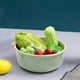 thumbnail image 4 of Juego de cestas de plástico de 3 piezas - verde, azul, rosa - 3 tamaños (9,45", 7,87", 6,3") - colador de frutas y verduras con agujeros de desagüe, 4 of 6
