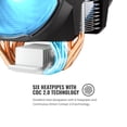 thumbnail image 4 of Cooler Master MA610P RGB CPU Air Cooler 6 CDC Heat Pipes Master Fan 120mm Intel/AMD AM4 Support (MAP-T6PN-218PC-R1), 4 of 13
