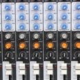 thumbnail image 6 of 16 Channel Audio Mixer, Soundboard Mixing Console Sound Mixer DJ Sound Controller with USB & Bluetooth, Studio Audio Mixer for Professional and Beginners (16 Channel), 6 of 16