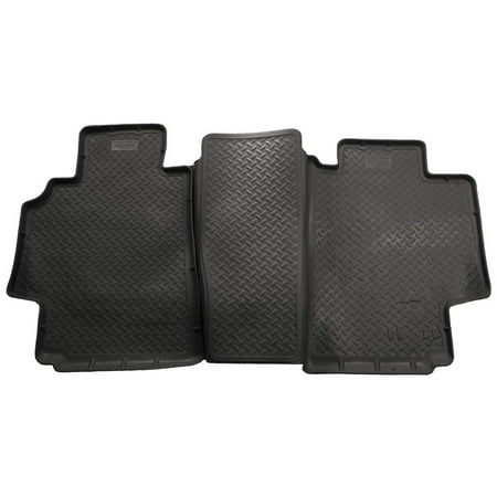 Husky Liners Classic Style Floor Mats | Fits 1998 - 2001 Dodge Ram 1500 Quad Cab; 1998 - 2000 Dodge Ram 2500 Quad Cab | 2nd Row, 2-pc Black - 61721