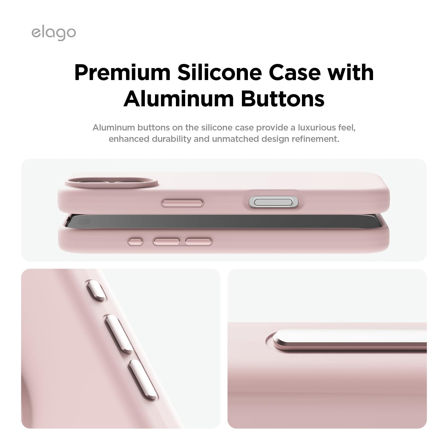elago Magnetic Silicone Case Compatible with iPhone 16 Plus Case 6.7 Inch Compatible with All MagSafe Accessories - Built-in Magnets, Soft Grip Silicone, Shockproof [Lovely Pink]