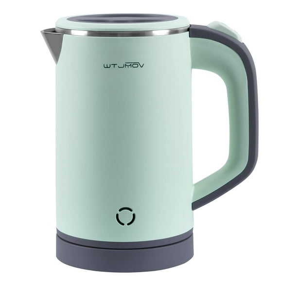 Hervidor eléctrico WTJMOV pequeño de acero inoxidable de 0,8 L con apagado automático