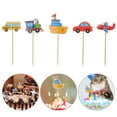 thumbnail image 4 of KALLORY Cake Toppers Paper Assorted Color For Children Birthday Party 10Pcs 4.7x2x0.08In, 4 of 10