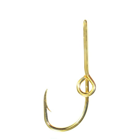 Eagle Claw Hat Hook Gold Fish hook for Hat Pin Tie Clasp or Money Clip Cap Fish (Best Way To Tie A Fishing Hook)