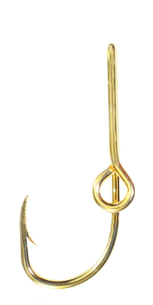 Eagle Claw Fish Hook Hat Pin/ Tie Clasp Hook Gold Plated Pack of 5 #155M 