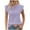 Purple, variant on Tank Tops for Women Plus Size Round Neck Cap Sleeve Solid Color Loose T-Shirt Purple L