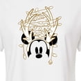 thumbnail image 3 of Disney - Christmas Lights Mickey - Juniors Cropped Short Sleeve Graphic T-Shirt, 3 of 5