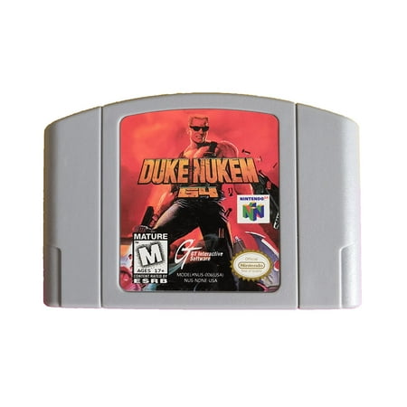 Duke Nukem 64 Video Games Cartridge Card for N 64 Us Version