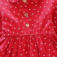 thumbnail image 5 of Girls Casual Dot Print Long Sleeve Dress Kids Toddler Pageant Princess Sundress, 5 of 5