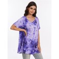 thumbnail image 6 of Plus Size Tops for Womens Summer Clothes Short Sleeve Shirts Casual V Neck Tshirt, 6 of 6