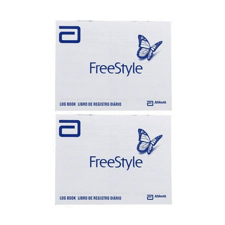 Abbott/freeStyle Glucose Log Book, 2 Page, White/ Blue