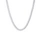thumbnail image 1 of Collar de hombre de 5 mm de plata/negro/chapado en oro de 14 quilates, collar de hombre Collar de cadena cubana de acero inoxidable para hombres y niños, cadena de hombre, 1 of 1