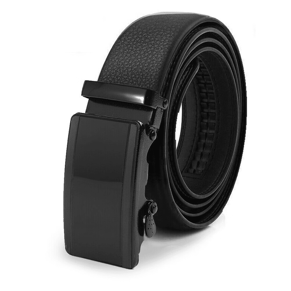 Microfiber Leather Mens Ratchet Belt Belts For Men Adjustable Automatic ...