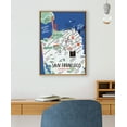 thumbnail image 6 of Kate and Laurel Sylvie San Francisco Illustration Framed Canvas Art Print, 23" x 33", byStacie Bloomfield, 6 of 7