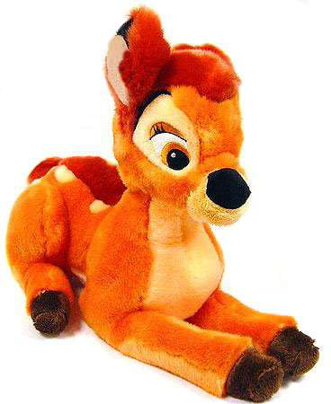 Bambi Plush Stuffed Animal Toy Disney 10" Tall 14" Long GUC for sale online 
