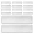 thumbnail image 1 of 25 portaetiquetas adhesivos de plástico transparente para cajones, estanterías, buzones, bibliotecas y aulas., 1 of 8