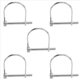 thumbnail image 2 of 5 Piezas Pasador Acero 4,8 X 50 mm con Eje Alambre en Forma de D, Pasador Bloqueo, Retenedor Acoplamiento de Seguridad para Remolques Agrícolas, Barcos de Carga, Césped y Jardín, 2 of 5