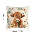 thumbnail image 4 of Throw Pillow Cover 18x18 Inch Cute Patterns Print Soft Breathable Hidden Zipper Decorative for Sofa Living Room by MPOISVA, 4 of 7