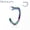 Rainbow, variant on D Shape Flat End Nose Hoops Titanium Implant Grade 18 Gauge and 20 Gauge Piercings Jewelry for Women Men Sold Each