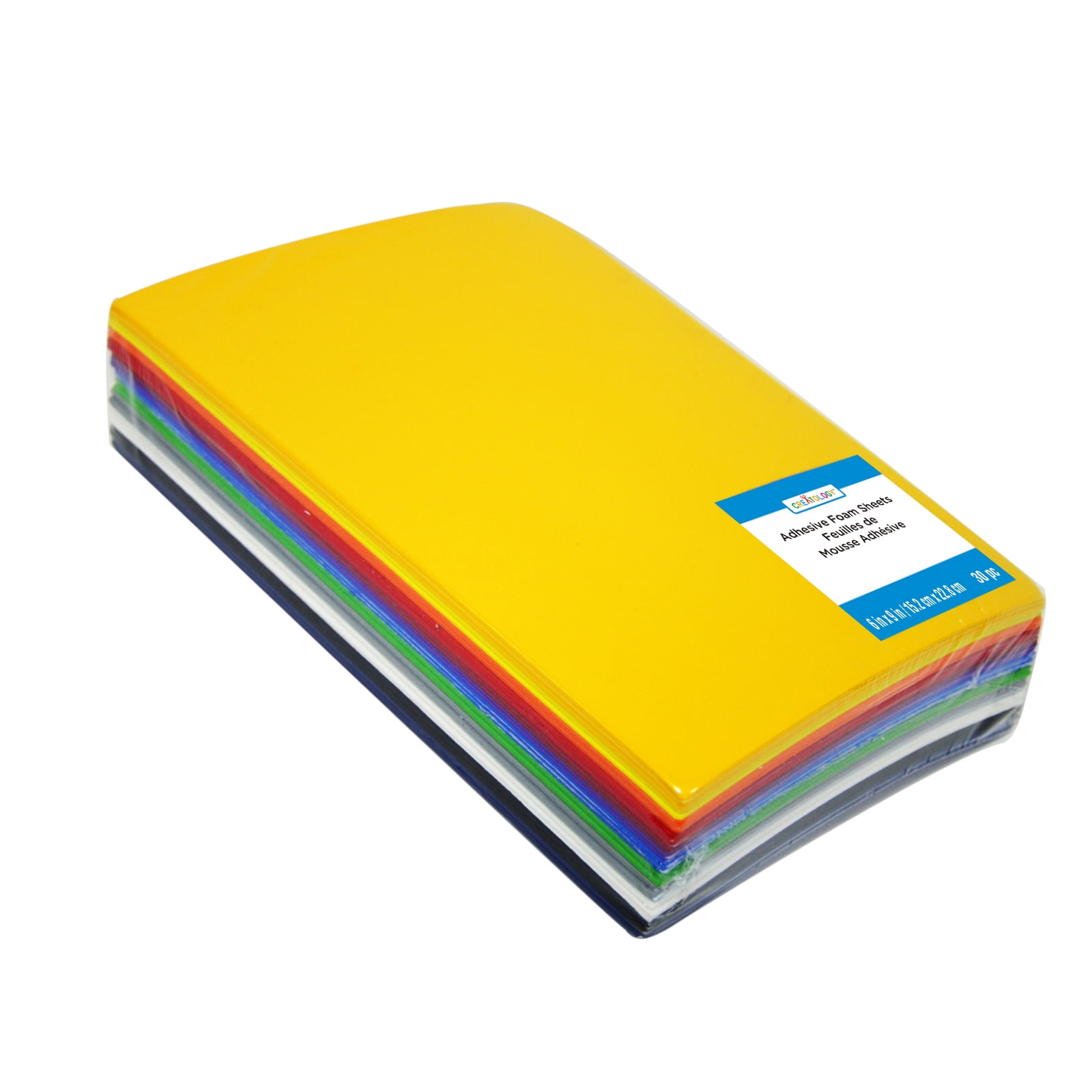 Creatology 6" x 9" Primary Adhesive Foam Sheets Value Pack, 12 Packs: 30 ct. (360 total)