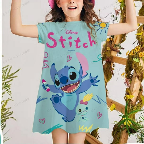 Costume peluche Disney Lilo and Stitch point vêtements de nuit  (garçons/filles)