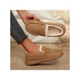 thumbnail image 5 of Cozy Soft Leather Lined Casual Loafers for Women - Comfortable Slip-On Shoes, 5 of 10