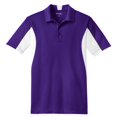 thumbnail image 5 of Sport-Tek Men's Side Block Performance Polo Shirt_Purple/White_5XL, 5 of 6