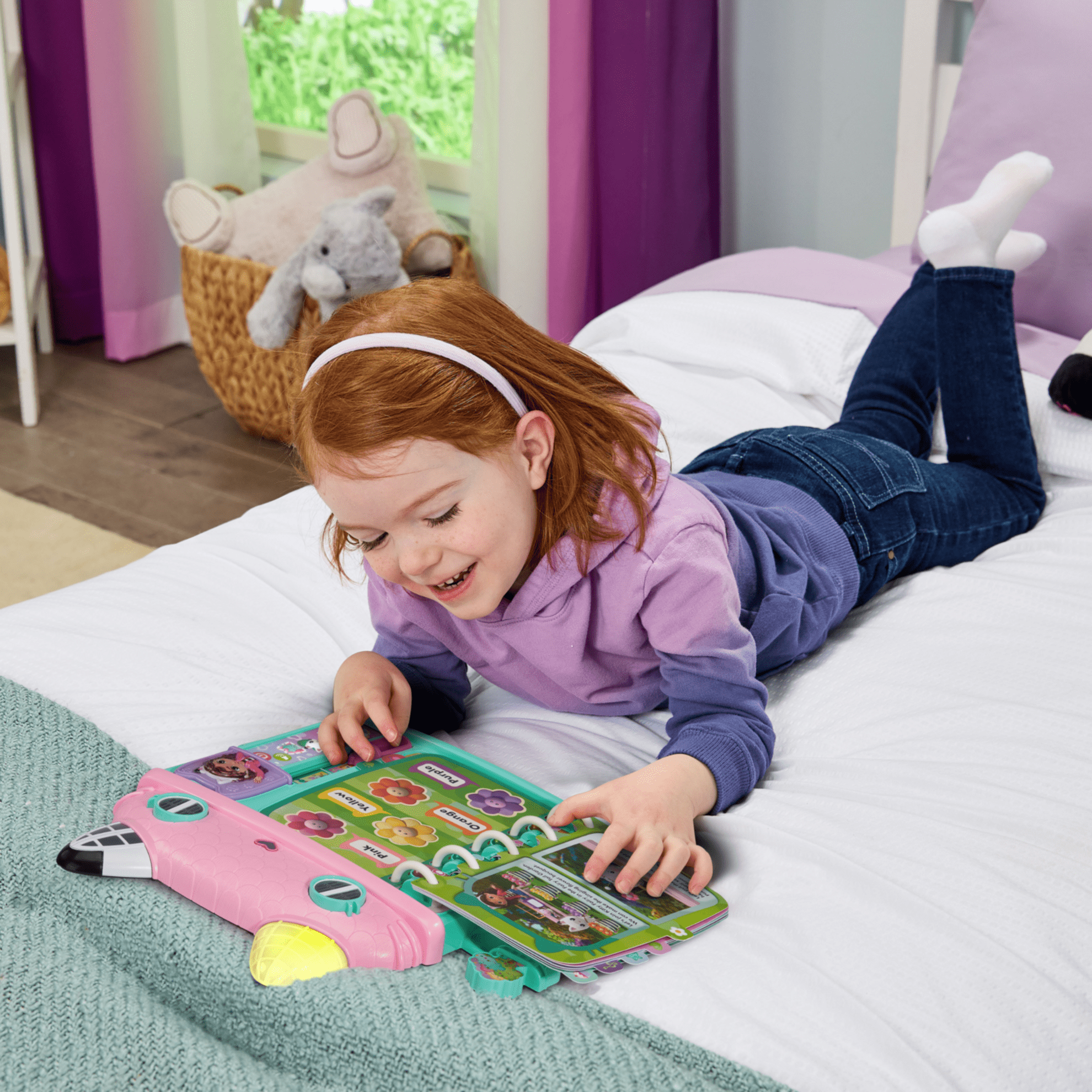 VTech® Gabby's Dollhouse Cat-a-Vator Discovery Book - French Version, 3+ Yrs, VT GABBY CAT BOOK FR