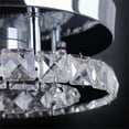 thumbnail image 5 of FRIXCHUR LED Ceiling Light Fixtures Crystal Chandelier for Dining Room,Bedroom,Kitchen(Silver), 5 of 8