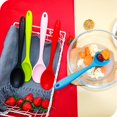 thumbnail image 3 of Teyaao 3-piece set silicone spoon Silicone Colander Non-stick Salad mixing spoon Kitchen Cooking Baking Stirring Tool, 3 of 3