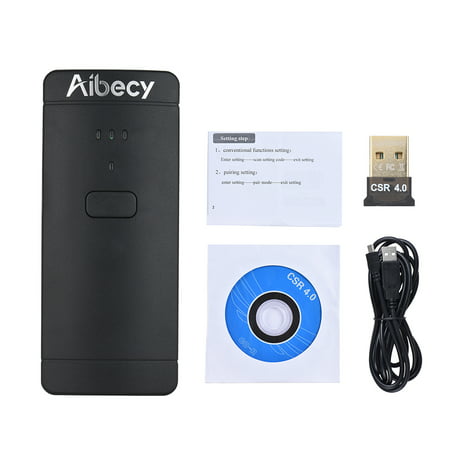 Aibecy P2000 Portable Mini Wireless USB Wired 1D 2D Image Barcode Scanner QR PDF417 Bar Code Reader 130,000 Inventory Memory Multi-Language for Windows Mac Android (Best Qr Barcode Scanner Android)