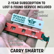 Keyport Pivot 2.0 Key Organizer Keychain (Red Aluminum) - EDC Multi-Tool + Lost & Found All-in-One