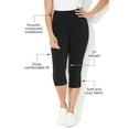thumbnail image 3 of Catherines Women's Plus Size Knit Legging Capri, 3 of 3