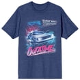 thumbnail image 5 of Back To The Future Out Of Time Women's Navy Heather T-Shirt-Small, 5 of 7