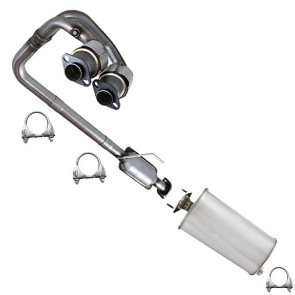 Northeastern Exhaust EPA Approved Catalytic & Muffler Exhaust Kit Fits 2004–2006 Jeep Wrangler 4.0L Direct Fit